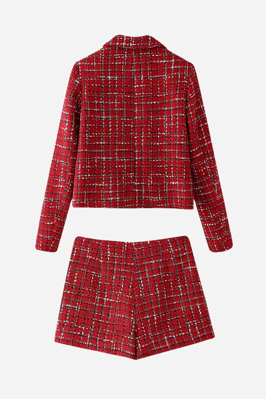 R&B | Textured Jacke Tweed Set