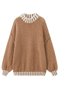 R&B | Gemütlicher Rollkragenpullover mit Farbblockmuster