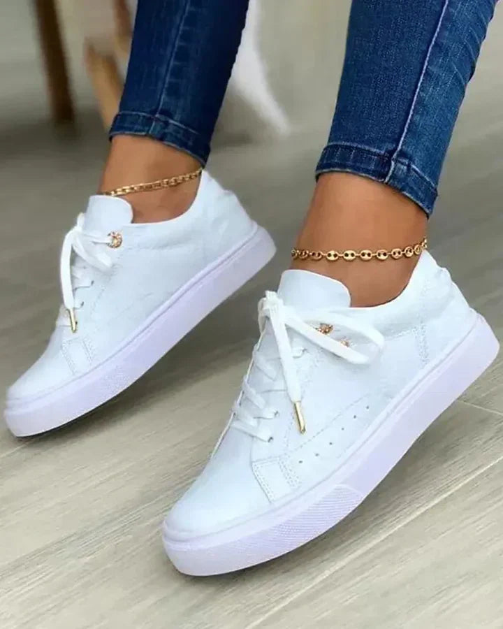 Sneakers Mit GoldDetail R&B