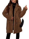 R&B | Elegante Damen Brauner Pelzmantel