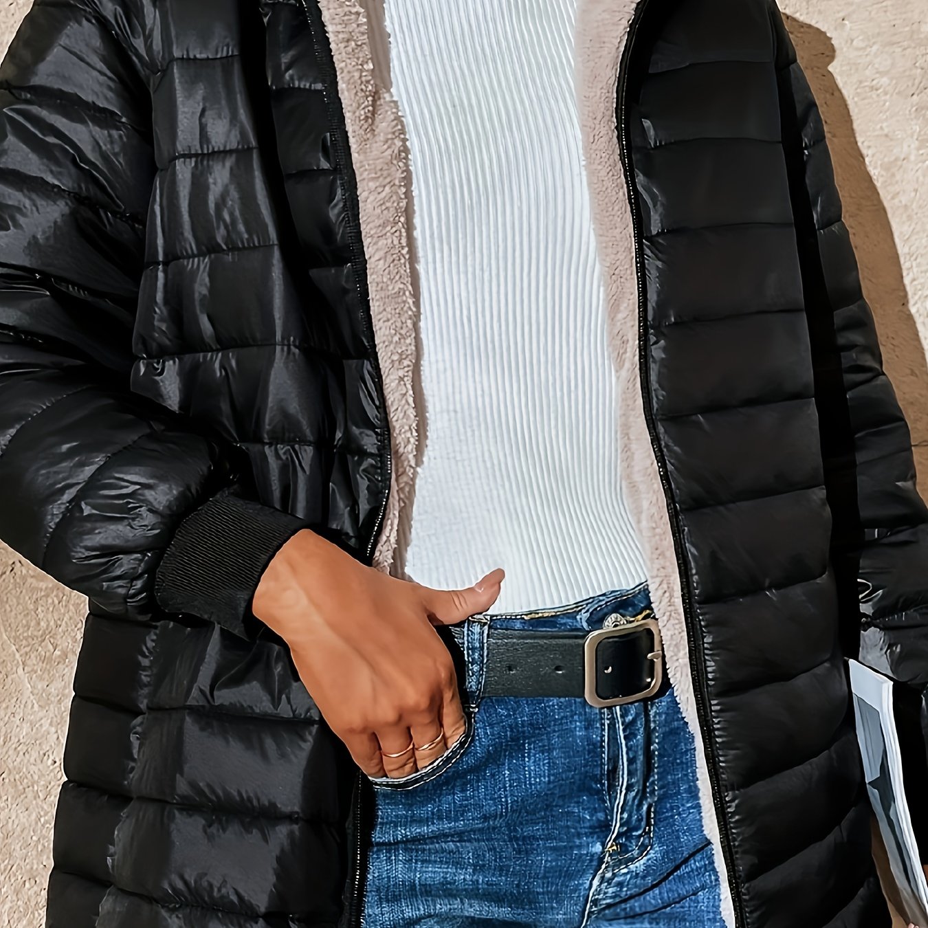 R&B | Fleecegefütterte Zip-Jacke