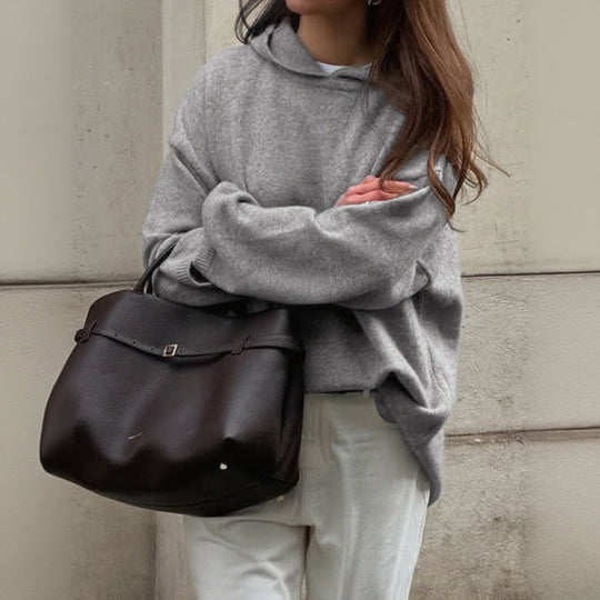 R&B | Strickpullover mit Rundhalsausschnitt