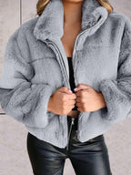 R&B | Bequeme Teddyjacke Mit Reißverschluss Für Damen