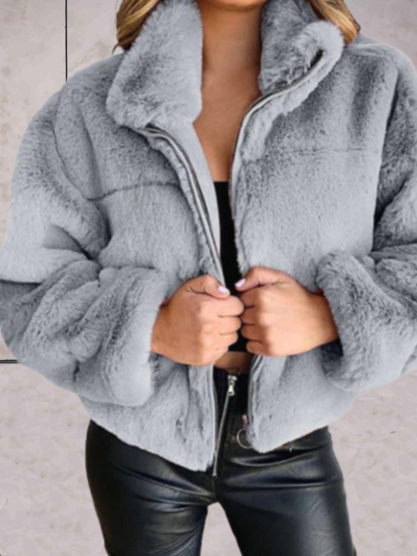 R&B | Bequeme Teddyjacke Mit Reißverschluss Für Damen