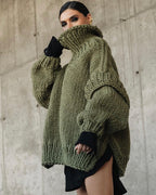 R&B | Strick Oversize Rollkragenpullover für Damen