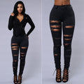 R&B | Skinny Damen Jeans - Hohe Taille, Lässiger Bleistiftschnitt