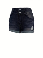 R&B | Gerippte Jeansshorts für Frühling/Sommer