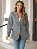 R&B | Einfarbige Blazerjacke mit Taschen