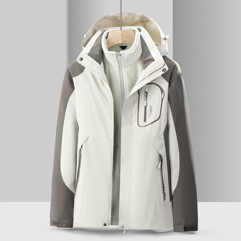 R&B | Lang mit Kapuze und Reißverschluss für Frauen Ideal für den Winter