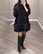 R&B | Kleid mit Patchwork Blütenblättern