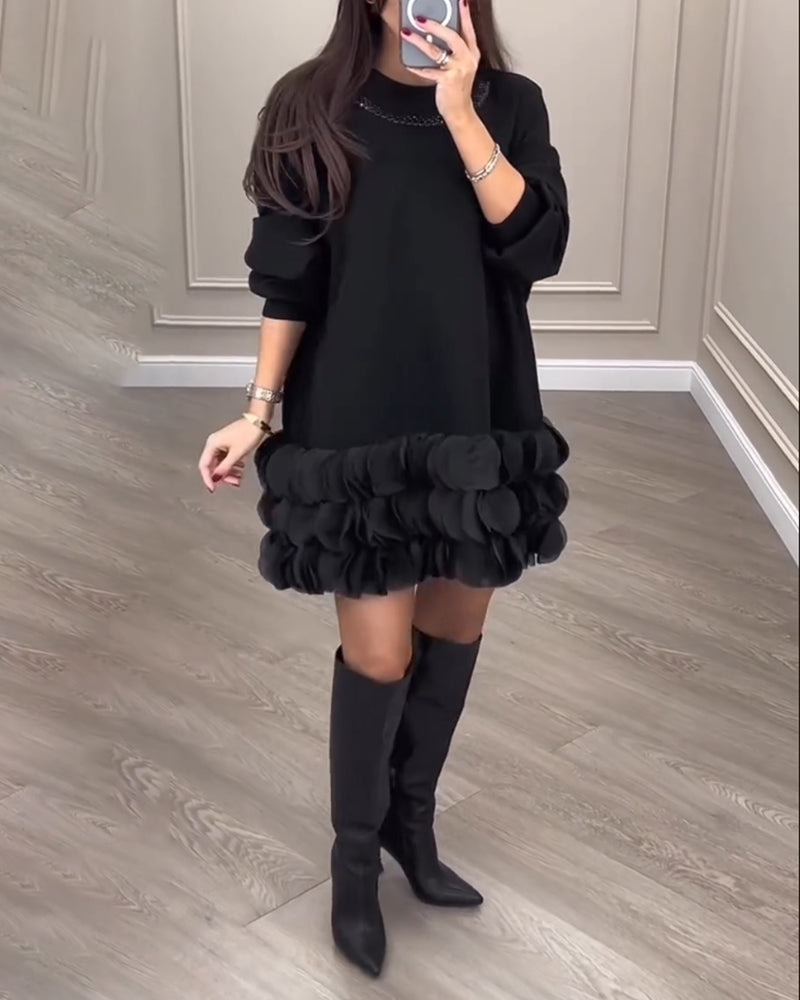 R&B | Kleid mit Patchwork Blütenblättern