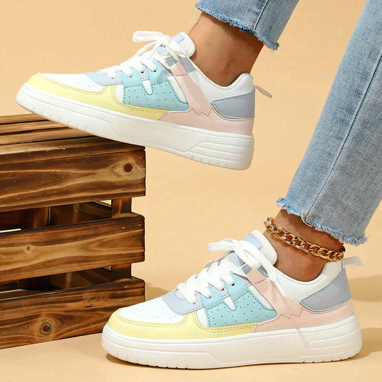 Mehrfarbige Schnürschuhe R&B