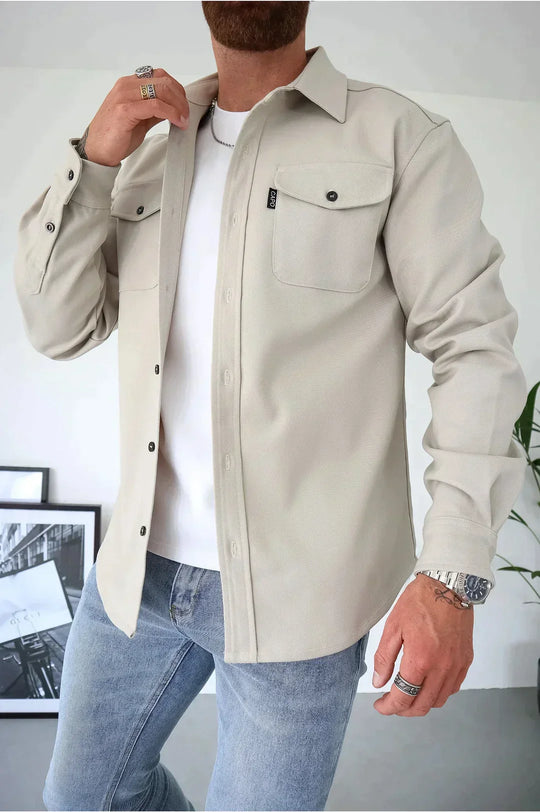 R&B | Premium-Jacke mit Knopfverschluss für Herren Stylische und Bequeme Jacke