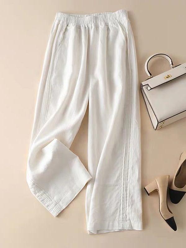 EB | Weite Hose aus Baumwolle Casual Pants : Ihre einzigartige Eleganz 2024