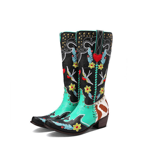 Stilvolle Damen Westernstiefel mit Einzigartigem Design R&B