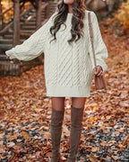 R&B | Kabelstrick Langarmkleid