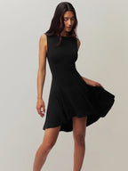 R&B | Ärmelloses Kleid mit Kragen