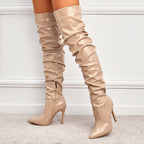 R&B | Kniehohe Lange Stiefel für Frauen mit Super Hohem Absatz für Partys