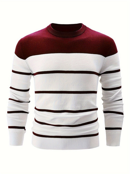 R&B | Gestreifter Pullover Baumwolle Klassisch und Komfortabel