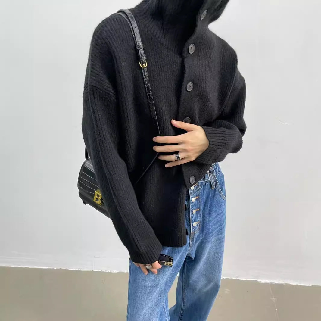 R&B | Rippstrick-cardigan mit Knöpfen Weich und Warm Lässige Eleganz