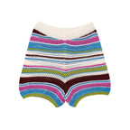 R&B | Gehäkeltes Kurzarm-Shorts-Set mit hoher Taille