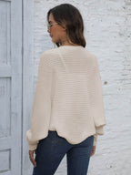 R&B | Bat Sleeve Offenes Front Kurzes Cardigan