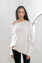 R&B | Asymmetrisch Drapierter Pullover