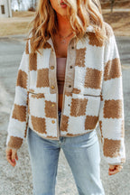 R&B | Gitter Sherpa Jacke Polyester Weich und Warm