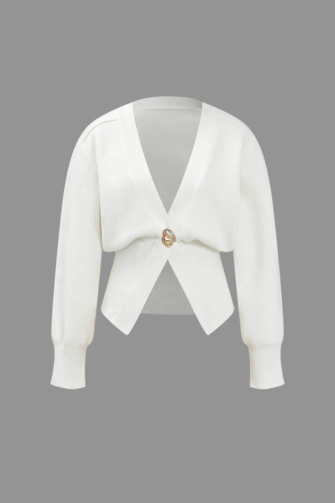 R&B | Pullover-Cardigan mit V-Ausschnitt