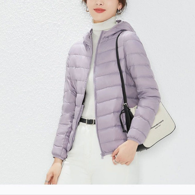 R&B | Daunenjacke mit Kapuze Und Reißverschluss für Damen