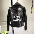 R&B | Damen PU-Jacke mit Nieten-Detail