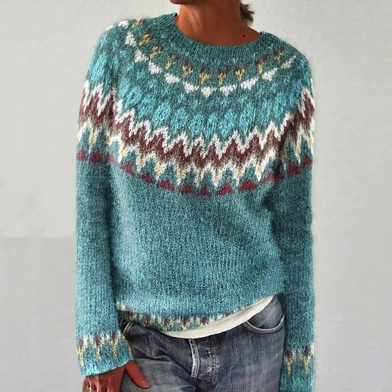 R&B | Stylischer Pullover mit Vintage-Muster