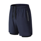 R&B | Große, doppelt gefütterte Sportshorts