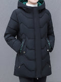 R&B | Mittellange Gepolsterte Jacke für Frauen Ideal für Herbst Winter