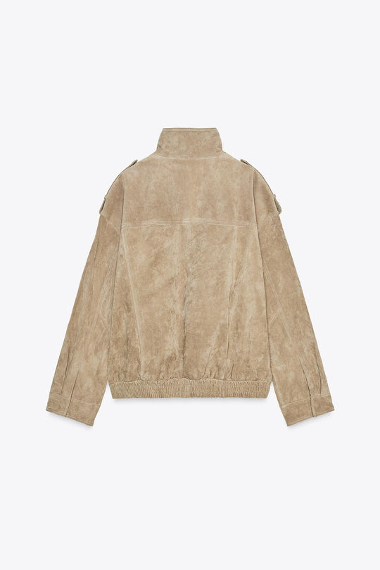 R&B | Klassische Vintage-Inspirierte Wildlederjacke