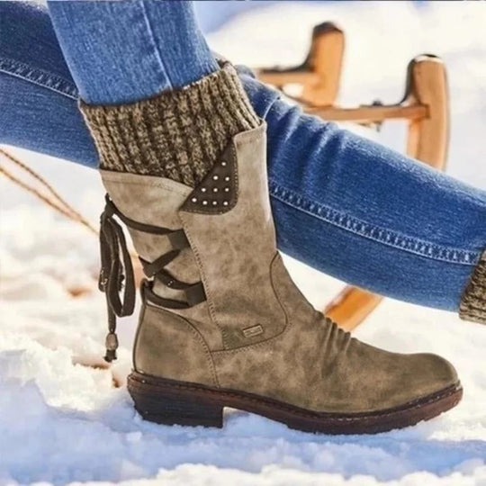 Wasserdichte Stiefel Mit Reißverschluss An Der Wade R&B