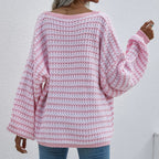 R&B | Gestreifter Strickpullover Für Modische Looks