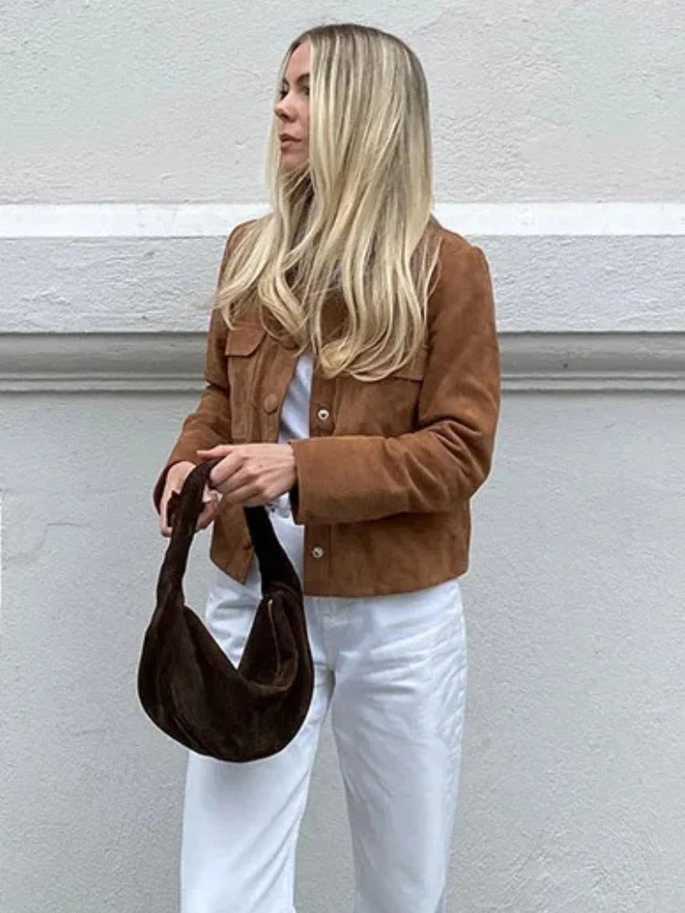R&B | Stylische Wildlederjacke für Damen