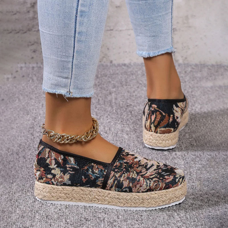 Vintage Plattform Slip-On Schuhe R&B