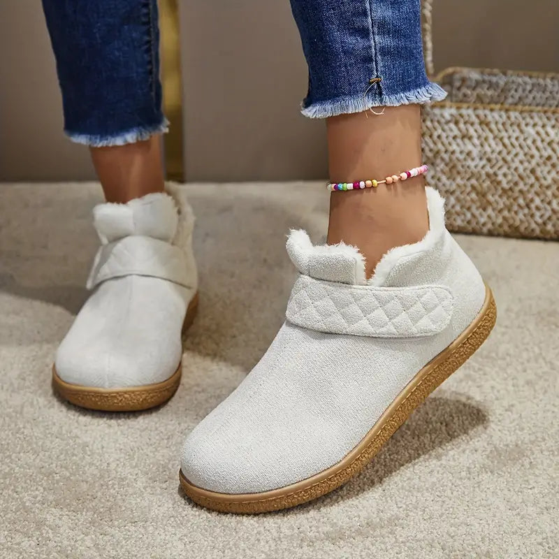 R&B | Damen Gemütliche Fleecegefütterte Knöchelstiefel