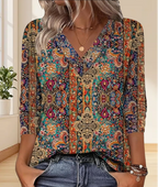 R&B | Lässige Bluse mit Elegantem Muster