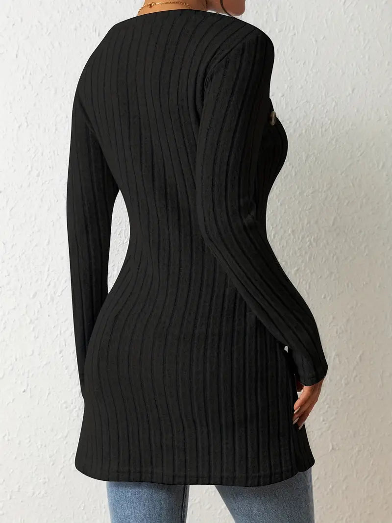 R&B | Stilvoll Gerippter Pullover für Frauen