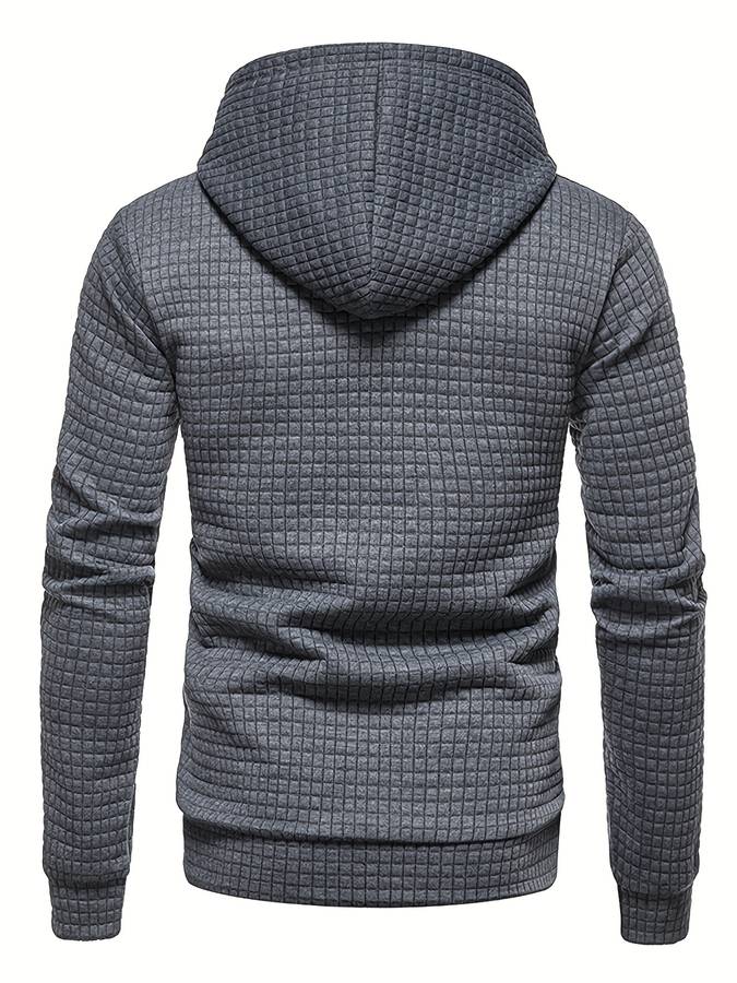 R&B | Lässiger Waffelmuster Hoodie für Männer