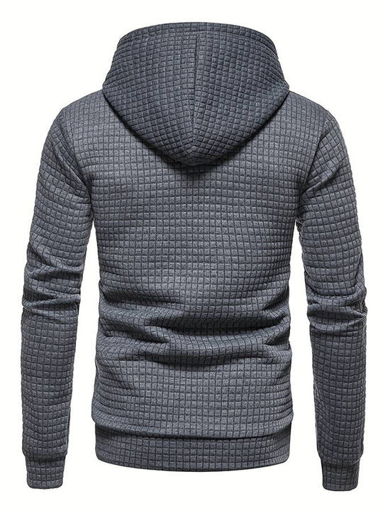 R&B - Lässiger Waffelmuster Hoodie für Männer