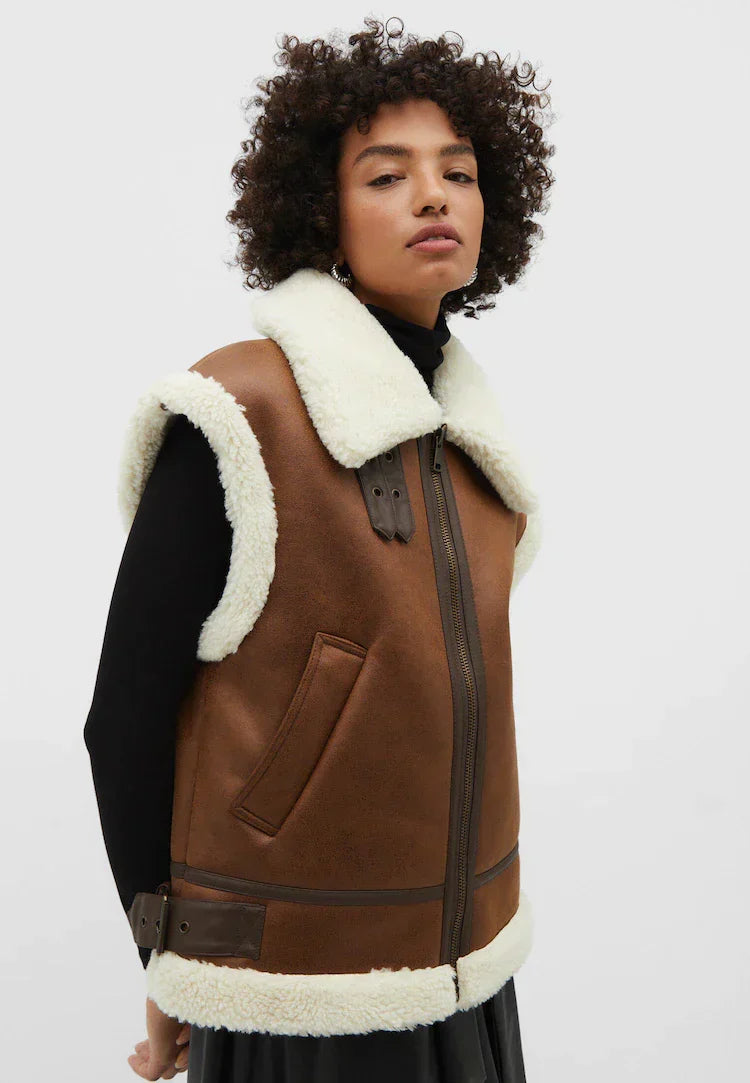 R&B | Leder Bodywarmer Warm & Trendy