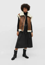 R&B | Leder Bodywarmer Warm & Trendy