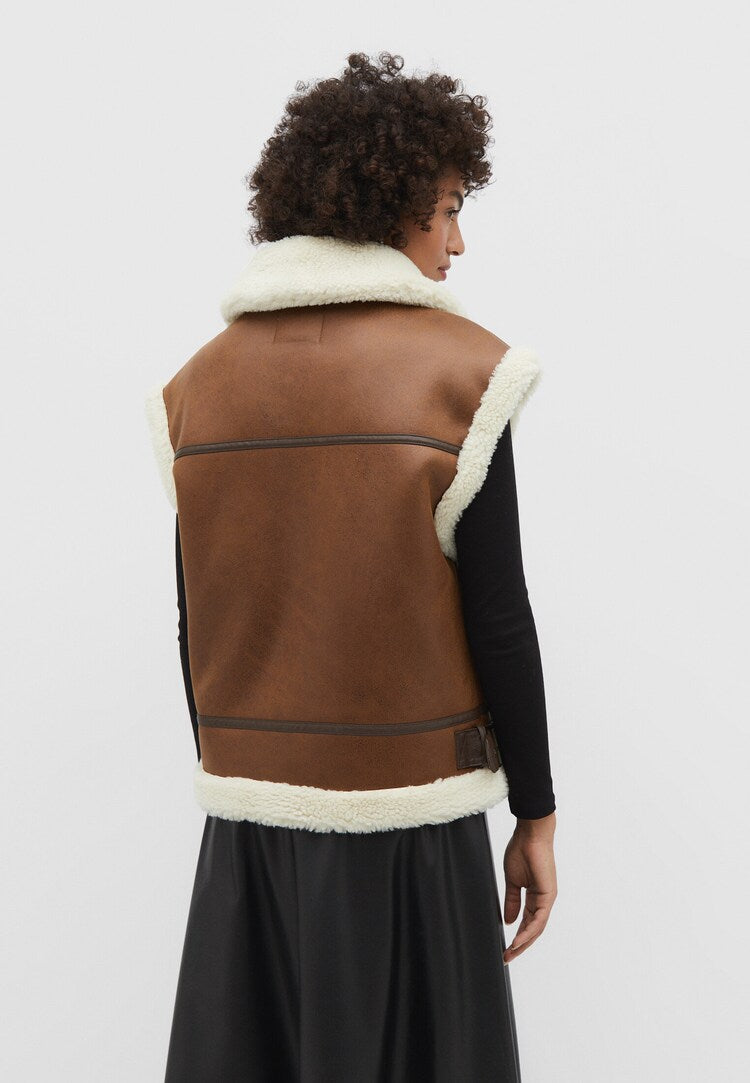 R&B | Leder Bodywarmer Warm & Trendy