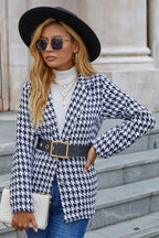 R&B | Hahnentritt Reverskragen Langarm Blazer