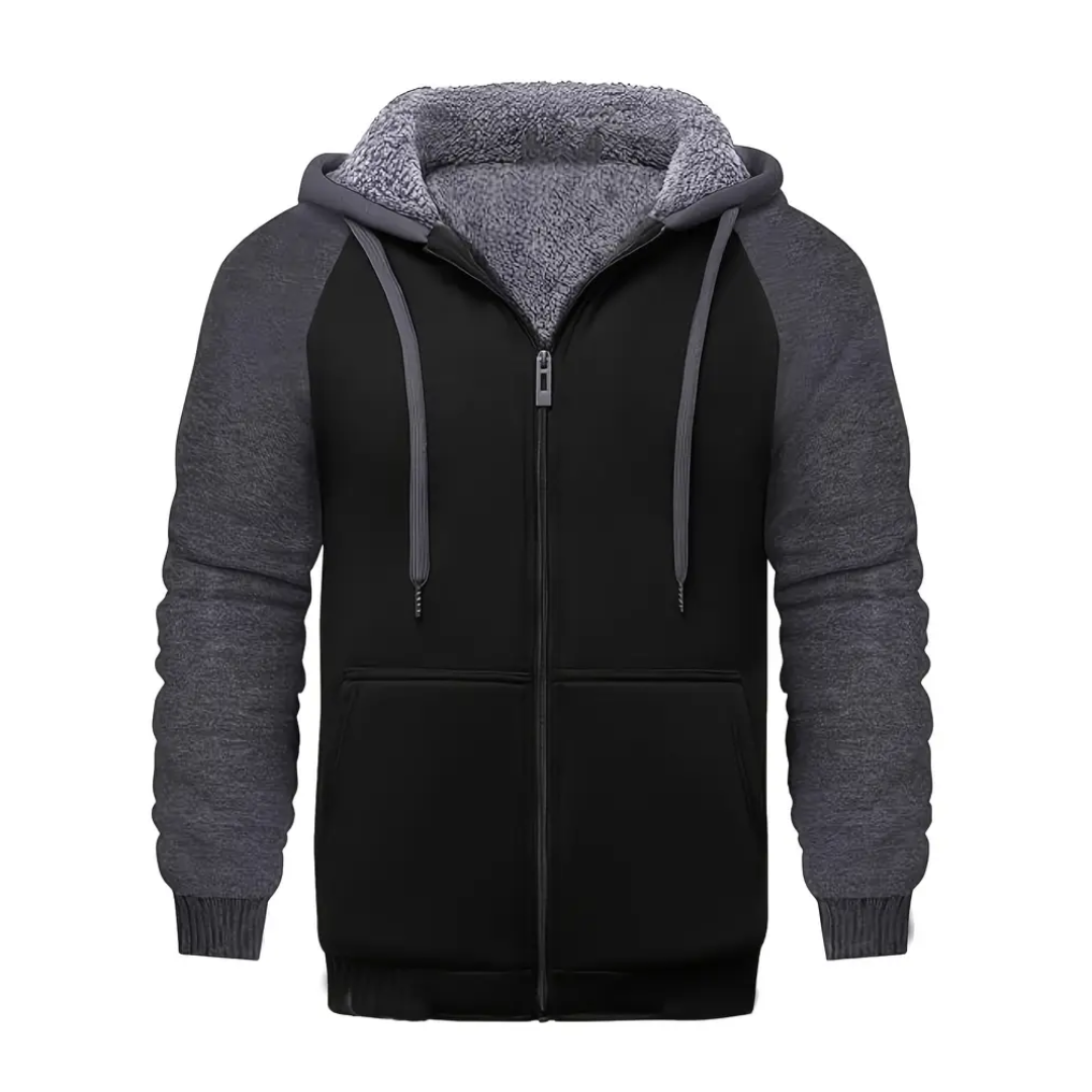 R&B | Herren-Hoodie gefüttert mit Sherpa-Fleece