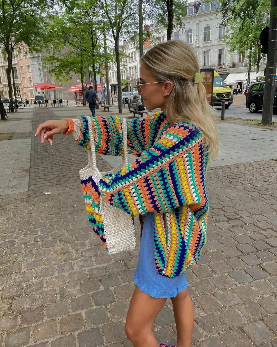 R&B | Stilvolle Bunte Strickjacke